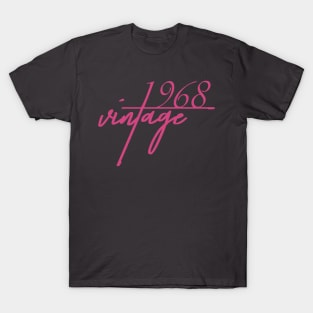 1968 Vintage. 52th Birthday Cool Gift Idea T-Shirt